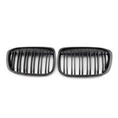 Factory Price Auto Parts M Color/Carbon Look Double Slat Car Front Bumper Mesh Grill for BMW X1 Series F48 2015
