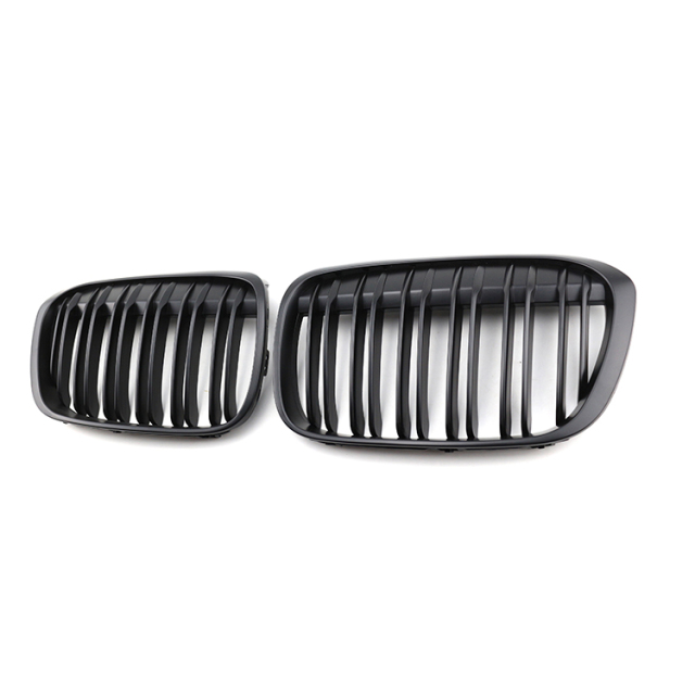 Factory Price Auto Parts M Color/Carbon Look Double Slat Car Front Bumper Mesh Grill for BMW X1 Series F48 2015