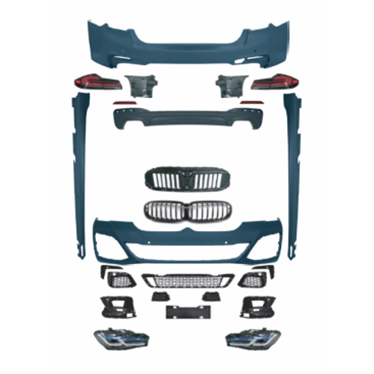 Auto Car Front Bumper Assy Grille Spoiler Bodykit for BMW 5Series G30 G38 2018-2020 Modified to M-Tech 2021-2023 Old to New