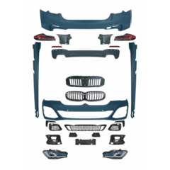Auto Car Front Bumper Assy Grille Spoiler Bodykit for BMW 5Series G30 G38 2018-2020 Modified to M-Tech 2021-2023 Old to New