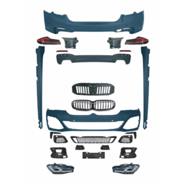 Auto Car Front Bumper Assy Grille Spoiler Bodykit for BMW 5Series G30 G38 2018-2020 Modified to M-Tech 2021-2023 Old to New