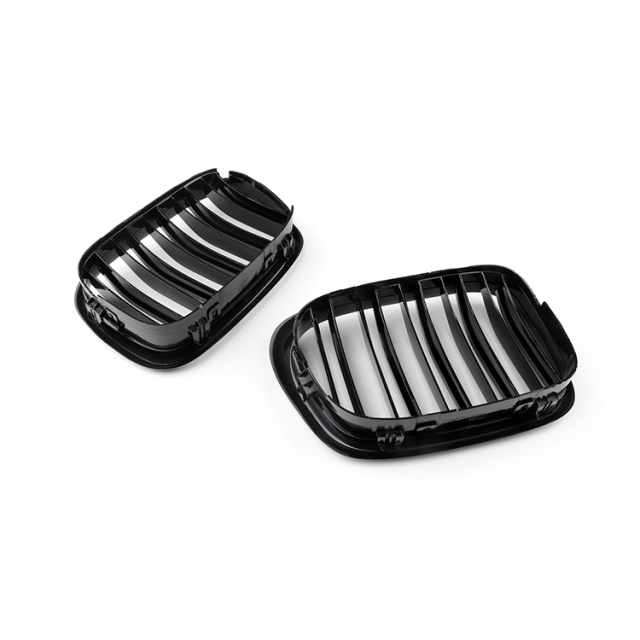 Factory Directly Replacement Car Accessories Front Bumper Grille for BMW 5 Series E39 Double Slat Gloss Black