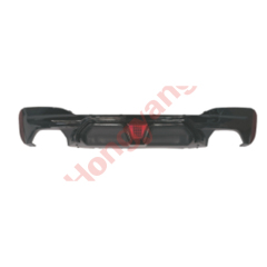 Auto Parts Car Rear Bumper Rear Diffuser With Lamp for BMW 5 Series G30 G38 Modified to M5 2018-2023 A.Gloss Black/B.Carbon Look