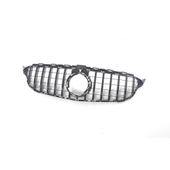 OEM GTR Grille Camera Hole Silver Car Front Bumper Grille for Benz C Class W205 2019  Front Grille,www.hongyangcorp.com,OEM GTR Grille Camera Hole Silver Car Front Bumper Grille for Benz C Class W205 2019  Front Grille