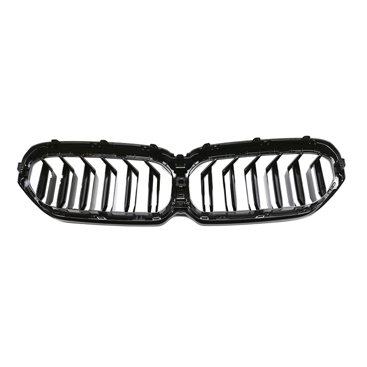 High Quality Double Slat Gloss Black Grille  for BMW 5 Series G30 G38 2018-2020
