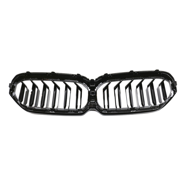 High Quality Double Slat Gloss Black Grille  for BMW 5 Series G30 G38 2018-2020