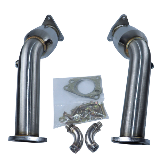 Car Body Kits Rear Bumper Exhaust Pipes for Infiniti Q50 G37 2008-2014 3.7L Engine With Muffler With Resonator