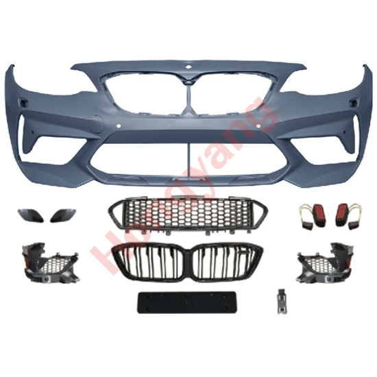 Vehicle Spare Parts Car Front Bumper Assy Grille Rear Diffuser Bodykit for BMW 2 Series F22 Modified to M-Tech 2014-2019
