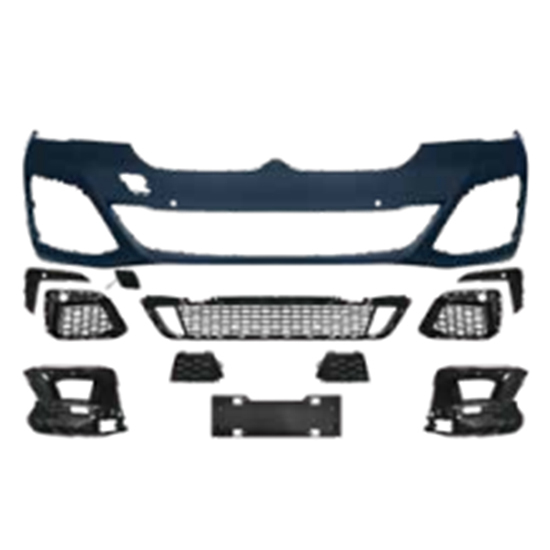 Auto Spare Parts Car Front Bumper Assy Grille Front Lip Spoiler Bodykit for BMW 5Series G30 G38 Modified to M-Tech 2021-2023