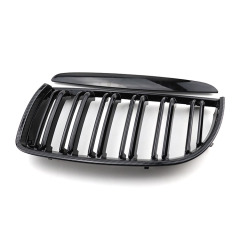 Auto OEM Parts Matte Black Dual Slat Front Bumper Mesh Aftermarket Grille Car Front Grille Fit for BMW Series 3 E90 2005-20