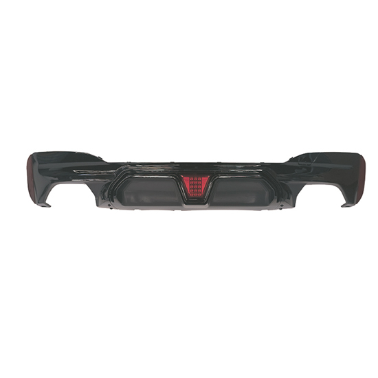 Auto Parts Car Rear Bumper Rear Diffuser With Lamp for BMW 5 Series G30 G38 Modified to M5 2018-2023 A.Gloss Black/B.Carbon Look