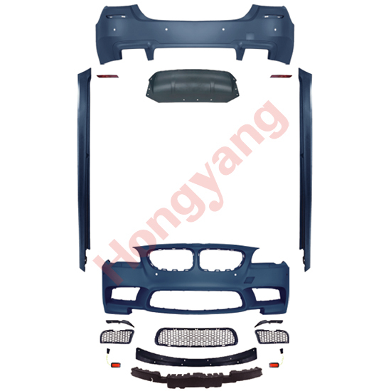 Auto Spare Parts Car Front Bumper Front Lip Bodykit for BMW 5Series F10 F18 Modified to M5 2011-2017 All Mesh Style