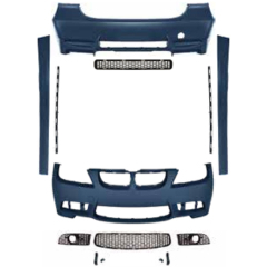 Car Modified Body Kit Rear With Diffuser Mirror Cover for BMW 3Series E90 Modified to M3 2005-2008 All Mesh Style