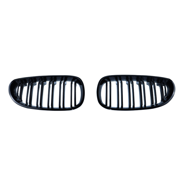 Auto Parts Gloss Black Dual Slat OEM Universal Front Bumper Mesh Grille Car Front Grille Fit for BMW Series 5 E60 2003-2010,www.hongyangcorp.com,Auto Parts Gloss Black Dual Slat OEM Universal Front Bumper Mesh Grille Car Front Grille Fit for BMW Series 5 E60 2003-2010