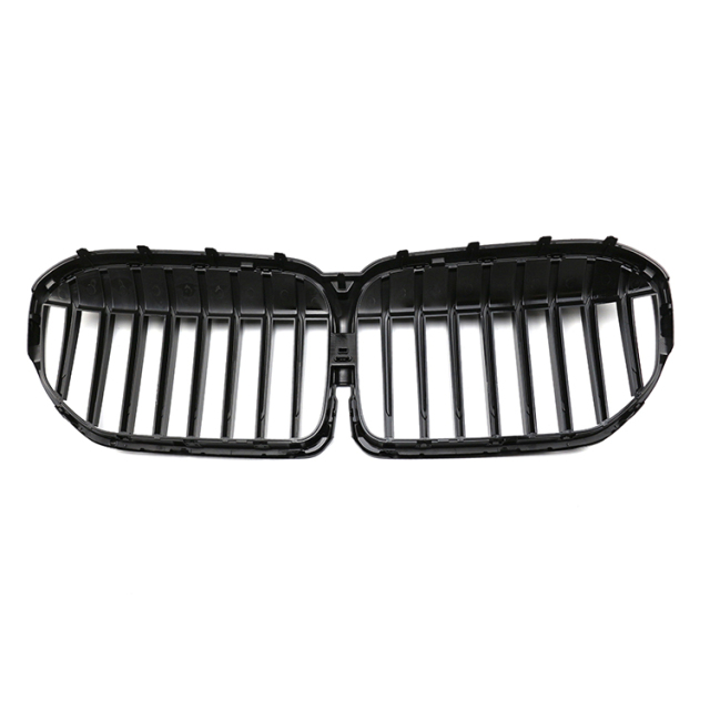 Car Decorations Parts Gloss Black Single Slat Front Bumper Mesh Grille Car Front Grille Fit for BMW Series 7 G11