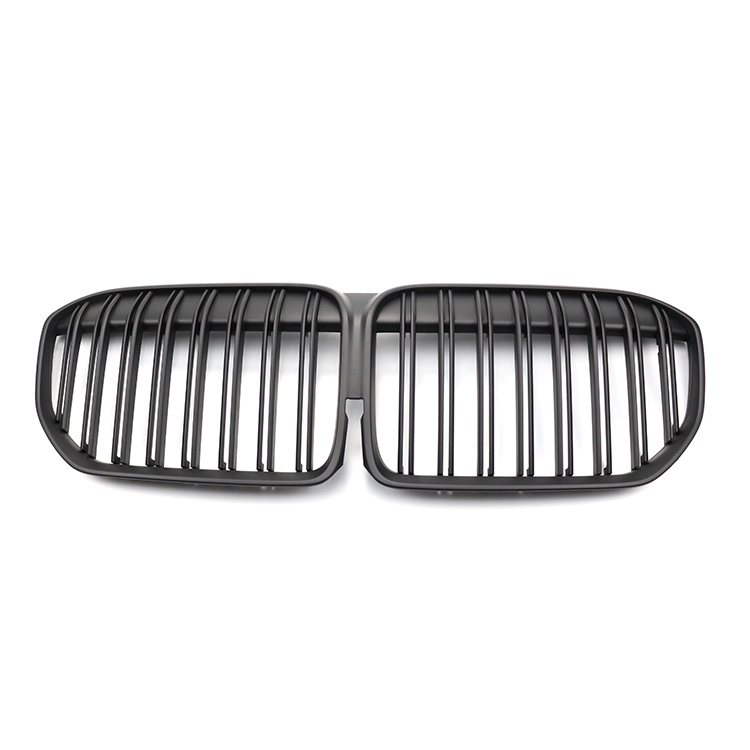 Matte Black Dual Slat Aftermarket Front Bumper Mesh Guard Grille Car Front Grille Fit for BMW 7 Series G11/G12 2019-IN