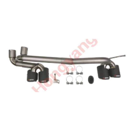 Car Rear Exhaust Pipe for BMW 3Series E92 Upgrade to M4 06-13 Dual Interface/Single Interface for Carbon Fiber&Stainless Steel