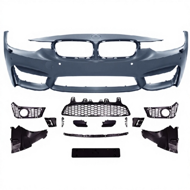 Car Front Bumper Side Skirt Body Kits for Bmw 3 Series F30 F35 Upgrade to M3 2013-2018 With Fog Lamp Hole