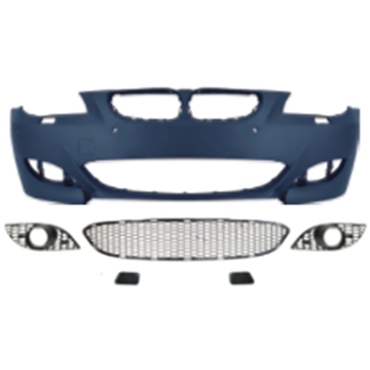 Auto Front Bumper Assy Grille Car Bodykit for BMW 5 Series E60 Modified to M5 2008-2010 With Fog Lamp Hole