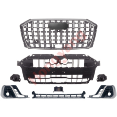 Car Auto Spare Parts  Front Bumper Assy Grille Front Bumper Assy Front Lip Spoiler Bodykit for Audi A8 2011-2017
