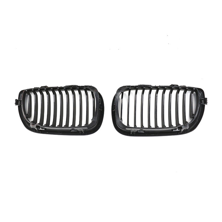 Automotive Matte Black Single Slat Custom OEM Insert Front Bumper Mesh Grille Car Front Grille Fit for BMW E46 2002-2004