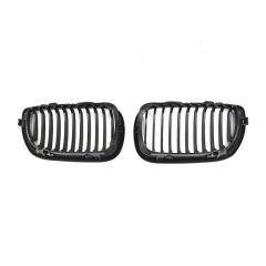 Automotive Matte Black Single Slat Custom OEM Insert Front Bumper Mesh Grille Car Front Grille Fit for BMW E46 2002-2004
