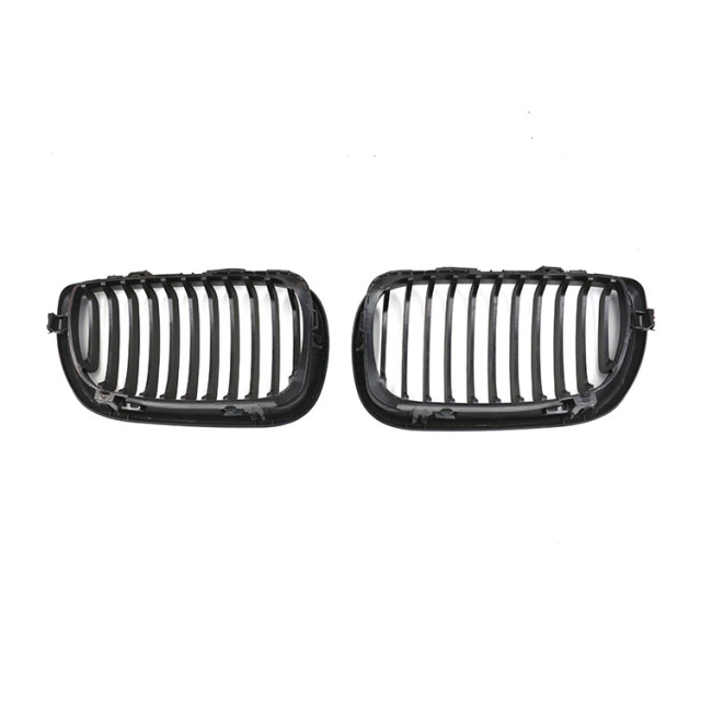 Automotive Matte Black Single Slat Custom OEM Insert Front Bumper Mesh Grille Car Front Grille Fit for BMW E46 2002-2004