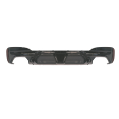 Auto Parts Car Rear Diffuser Without Lamp for BMW 5 Series G30 G38 Upgrade to M5 2018-2023 A.Gloss Black/B.Carbon Look