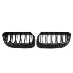 Auto Parts and Accessories Double Slat Gloss/Matte Black Carbon Look Car Front Grille for BMW 6 Series F12 F06  12-16
