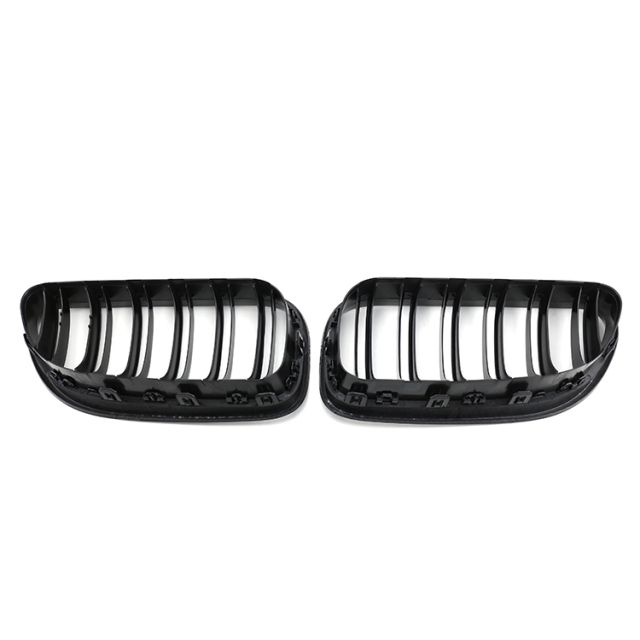 Auto Parts and Accessories Double Slat Gloss/Matte Black Carbon Look Car Front Grille for BMW 6 Series F12 F06  12-16