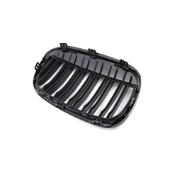 Auto Accessory Carbon Look Dual Slat Front Bumper Mesh Grille Car Front Grille Fit for BMW X1Series F48 2015-IN