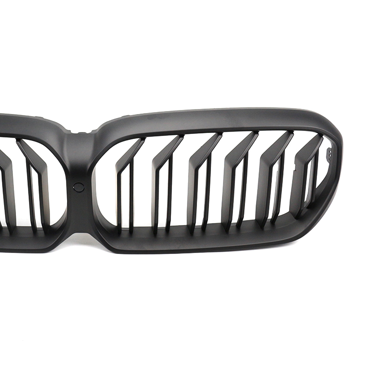 China Matte Black Dual Slat Decorative Front Bumper Mesh Radiator Grille Car Front Grille Fit for BMW Series 5 G30 2020,www.hongyangcorp.com,China Matte Black Dual Slat Decorative Front Bumper Mesh Radiator Grille Car Front Grille Fit for BMW Series 5 G30 2020