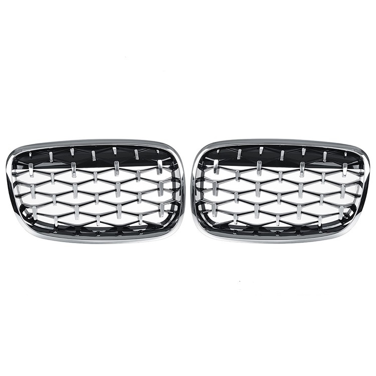 Auto Parts Diamond Chrome Front Bumper Mesh Shutter Grille Car Front Grille Fit for BMW X5 X6 Series E70 E71 2007-2013,www.hongyangcorp.com,Auto Parts Diamond Chrome Front Bumper Mesh Shutter Grille Car Front Grille Fit for BMW X5 X6 Series E70 E71 2007-2013