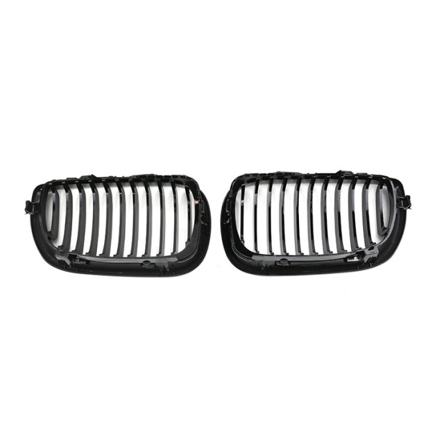 Automotive Parts Gloss Black Single Slat Front Bumper Mesh Guards Grille Car Front Grille Fit for BMW E46 2002-2004,www.hongyangcorp.com,Automotive Parts Gloss Black Single Slat Front Bumper Mesh Guards Grille Car Front Grille Fit for BMW E46 2002-2004