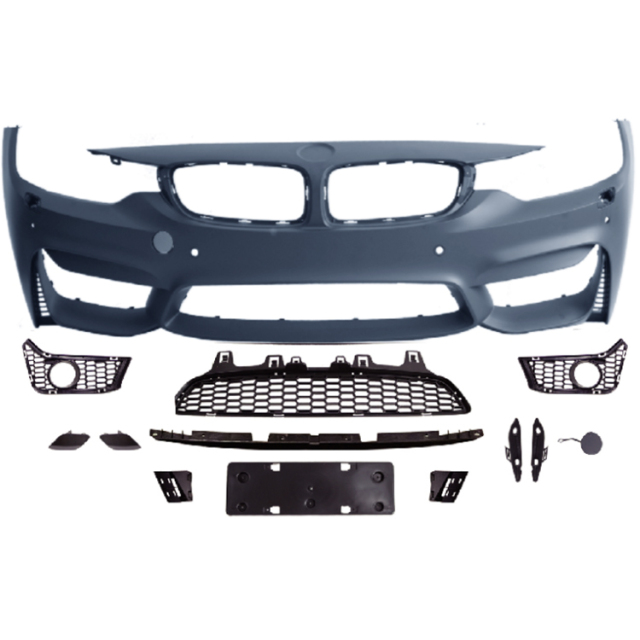 Auto Spare Parts Car Front Bumper Assy Bodykit for BMW 4 Series F32 F33 F36 Modified to M4 2014-2019 With Fog Lamp Hole Style