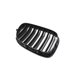 Hot Sale Modified Matte Black Painted Double Slat Front Bumper Mesh Grille Car Grille Fit for BMW 7 Series F01 2008-2014