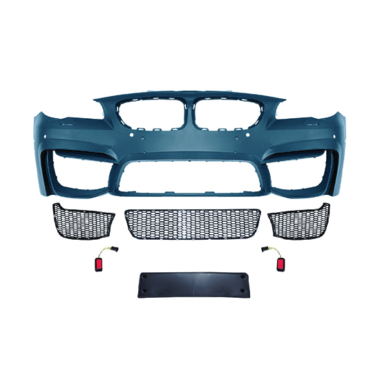 Auto Car Front Bumper Assy Bodykit for BMW 5Series F10F18  Modified to M4 2011-2017 With Fog Lamp Hole Style&All Mesh Style