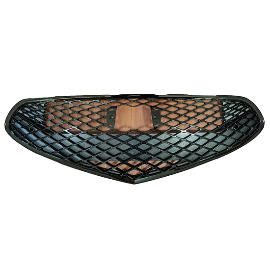 AUTO Front Grille Mesh Bumper Grill Replacement for Genesis G70 2022-2023 Grille Black Chromium with Hole  86366-G9500