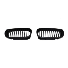 Car Front Bumper Grille for BMW 3 Series E46 Single Slat Line Matte Black  Mesh Grille 2002-2005