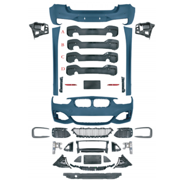 Car Auto Spare Parts Rear Diffuser Bodykit for BMW 1 Series F20 Modified to M-Tech 2015-2018 All Mesh Style,www.hongyangcorp.com,Car Auto Spare Parts Rear Diffuser Bodykit for BMW 1 Series F20 Modified to M-Tech 2015-2018 All Mesh Style