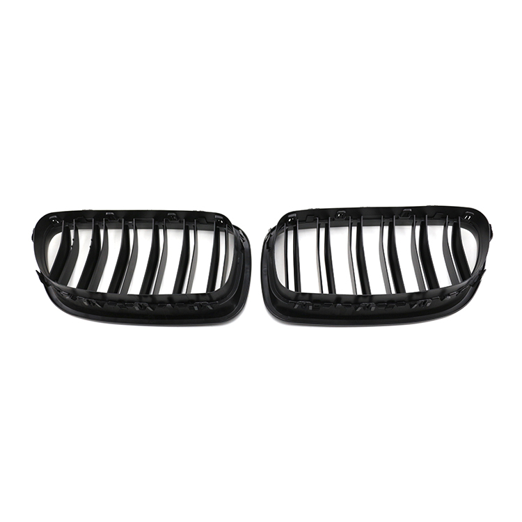 ABS Dual Slat Matte Black Car Front Grille for BMW 5 Series F10 F11 F18 2010-2017,www.hongyangcorp.com,ABS Dual Slat Matte Black Car Front Grille for BMW 5 Series F10 F11 F18 2010-2017
