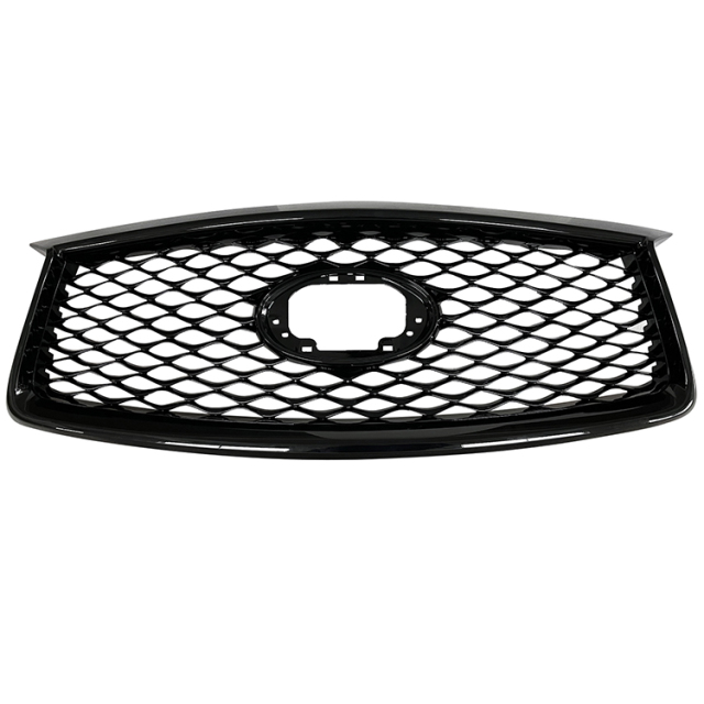 Facelift Kit Car Front Bumper Grille for Infiniti QX50 2019-2022 Gray Car Grill Inside+Chrome Frame 62310-5NN0A