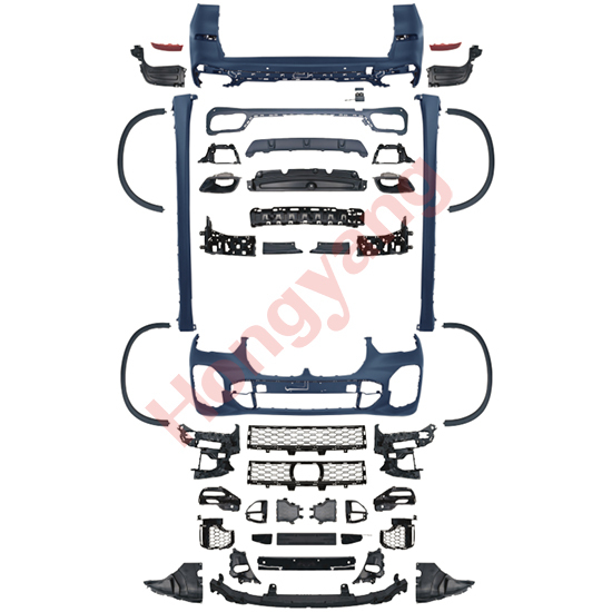 Car Auto Spare Parts  Front Bumper Assy Grille Spoiler Bodykit for BMW X5 Series G05  Modified to M-Tech 2019-2022,www.hongyangcorp.com,Car Auto Spare Parts  Front Bumper Assy Grille Spoiler Bodykit for BMW X5 Series G05  Modified to M-Tech 2019-2022