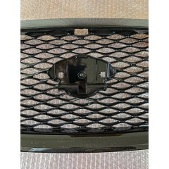 Automotive Body Kit Car Front Bumper Mesh Grille Gloss Black W/O CAMERA HOLE Fit for Infiniti Q50 2014-2017