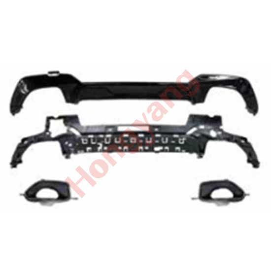 Auto Spare Parts Car Rear Diffuser With Tail Pipe Bodykit for BMW 3 Series G20 G28 Modified to M-Tech 2019-2022 340D