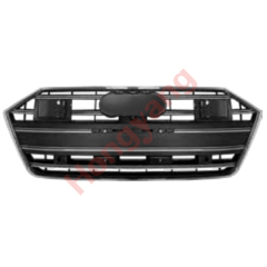 Car Auto Spare Parts Bodykit Grille for Audi A7 Upgrade to S7 Matte Black Frame/Silver Strip/ACC 2019 2020 2021 2022 2023