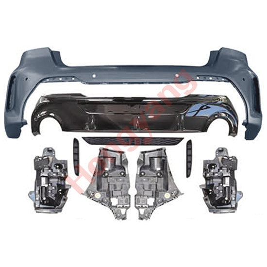 Vehicle Spare Parts Car Rear Diffuser Grille Bodykit Rear Bumper Assy for BMW 1 Series F40 Modified to M-Tech 2019-2023