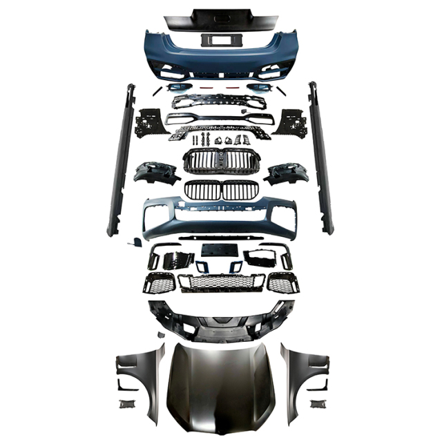 New Arriving 7 Series LCI G12 Car Front Bumper  Rear Bumper Side Skirt Hood Fender Headlamps Taillight Body Kit for BMW M760