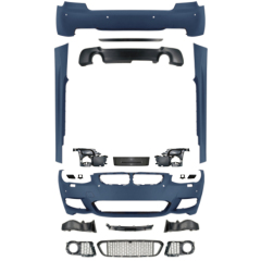 Car Body Kit Rear Bumper Car Front Bumper for BMW 3Series E92 Upgrade to M-Tech 2010-2013