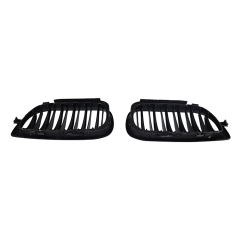 Hot Selling Vintage Car Spare Parts Dual Slat Style Matte Black Car Grill for BMW E46 2002-2005,www.hongyangcorp.com,Hot Selling Vintage Car Spare Parts Dual Slat Style Matte Black Car Grill for BMW E46 2002-2005